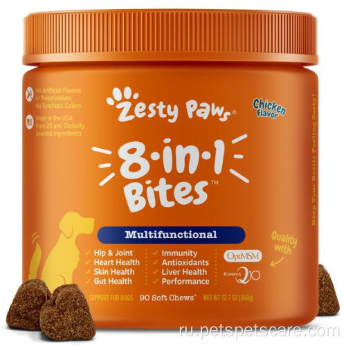 Zesty Multifunctional Soft Chews for Dogs куриный вкус